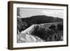 Deception Pass Bridge, Washington View Photograph - Deception Pass, WA-Lantern Press-Framed Art Print