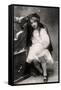 Decima Brooke in Little Red Riding Hood, 1907-null-Framed Stretched Canvas