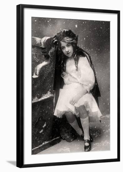 Decima Brooke in Little Red Riding Hood, 1907-null-Framed Photographic Print