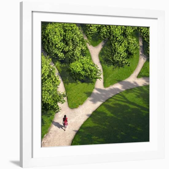 Decision Paths, Conceptual Image-SMETEK-Framed Photographic Print