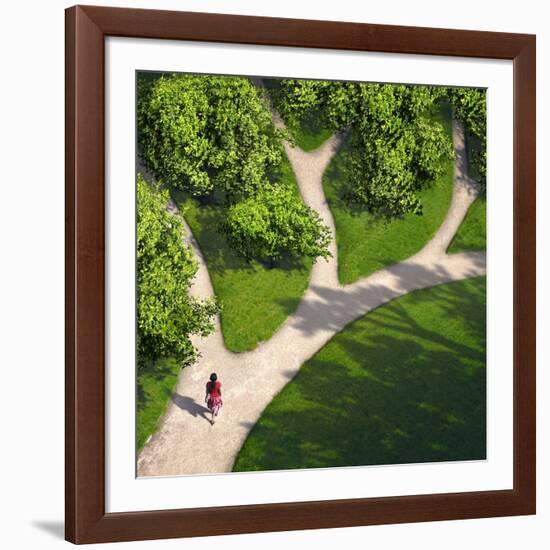 Decision Paths, Conceptual Image-SMETEK-Framed Photographic Print