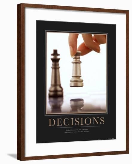 Decisions-null-Framed Art Print