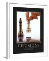 Decisions-null-Framed Art Print