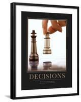 Decisions-null-Framed Art Print