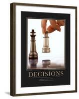 Decisions-null-Framed Art Print