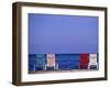 Deck Chairs, Ambergris Caye, Belize-Michael DeFreitas-Framed Photographic Print