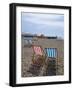 Deck Chairs and Pier, Brighton Beach, Brighton, Sussex, England, United Kingdom-Ethel Davies-Framed Photographic Print