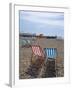 Deck Chairs and Pier, Brighton Beach, Brighton, Sussex, England, United Kingdom-Ethel Davies-Framed Photographic Print