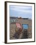 Deck Chairs and Pier, Brighton Beach, Brighton, Sussex, England, United Kingdom-Ethel Davies-Framed Photographic Print