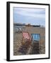 Deck Chairs and Pier, Brighton Beach, Brighton, Sussex, England, United Kingdom-Ethel Davies-Framed Photographic Print