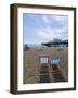 Deck Chairs and Pier, Brighton Beach, Brighton, Sussex, England, United Kingdom-Ethel Davies-Framed Photographic Print