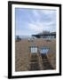 Deck Chairs and Pier, Brighton Beach, Brighton, Sussex, England, United Kingdom-Ethel Davies-Framed Photographic Print