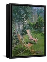 Deck Chairs at Coudray, 1998-Susan Ryder-Framed Stretched Canvas