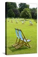 Deck Chairs in St. James Park-Massimo Borchi-Stretched Canvas