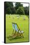 Deck Chairs in St. James Park-Massimo Borchi-Framed Stretched Canvas