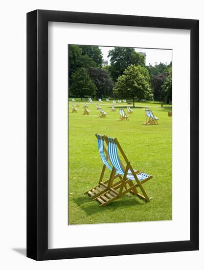 Deck Chairs in St. James Park-Massimo Borchi-Framed Photographic Print