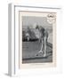 Deck Golf (Putting) on Board an Atlantic Liner-null-Framed Art Print