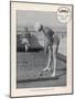 Deck Golf (Putting) on Board an Atlantic Liner-null-Mounted Art Print