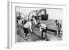 Deck Hockey on Board the Battleship HMS 'Nelson, 1937-null-Framed Giclee Print