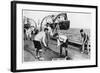 Deck Hockey on Board the Battleship HMS 'Nelson, 1937-null-Framed Giclee Print