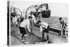 Deck Hockey on Board the Battleship HMS 'Nelson, 1937-null-Stretched Canvas