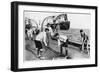 Deck Hockey on Board the Battleship HMS 'Nelson, 1937-null-Framed Giclee Print