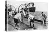 Deck Hockey on Board the Battleship HMS 'Nelson, 1937-null-Stretched Canvas