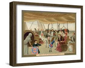 Deck of an Ocean Steamer-null-Framed Giclee Print