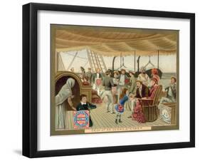 Deck of an Ocean Steamer-null-Framed Giclee Print