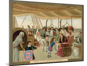 Deck of an Ocean Steamer-null-Mounted Giclee Print