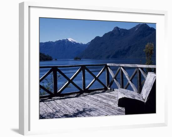 Deck of House, Fundo Los Leones, Raul Marin, Gulf of Corcovado-John Warburton-lee-Framed Photographic Print