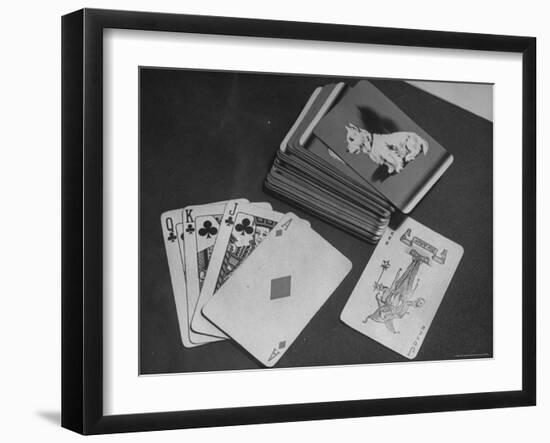 Deck of Playing Cards-David Scherman-Framed Photographic Print