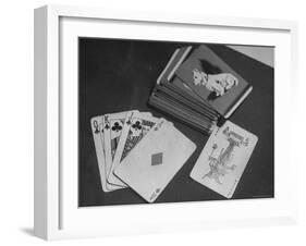 Deck of Playing Cards-David Scherman-Framed Photographic Print