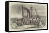 Deck of the French Transport, L'Euphrate, Off Messina-Edward Angelo Goodall-Framed Stretched Canvas