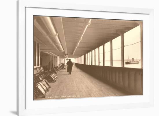 Deck of the Titanic-null-Framed Art Print