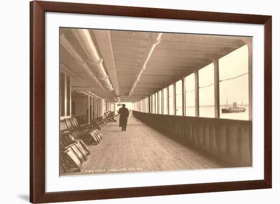 Deck of the Titanic-null-Framed Art Print