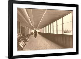 Deck of the Titanic-null-Framed Art Print