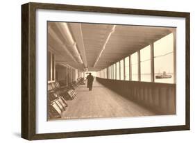 Deck of the Titanic-null-Framed Art Print