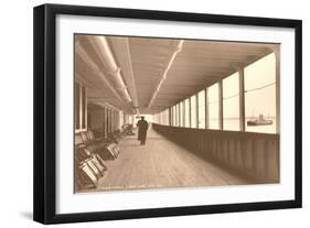 Deck of the Titanic-null-Framed Art Print