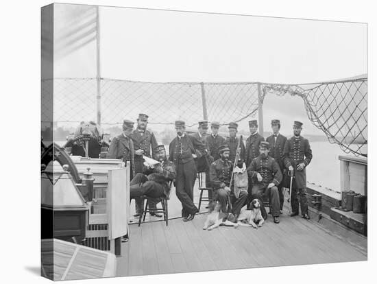 Deck of Uss Monitor on James River, Virginia-Stocktrek Images-Stretched Canvas