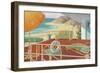 Deck Overlooking Beach-null-Framed Premium Giclee Print