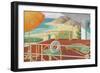 Deck Overlooking Beach-null-Framed Premium Giclee Print