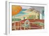 Deck Overlooking Beach-null-Framed Premium Giclee Print