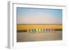 Deckchairs at Weston-Super-Mare, 2013 (Oil on Canvas)-Peter Breeden-Framed Giclee Print