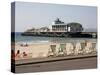 Deckchairs, Beach and Pier, Bournemouth, Dorset, England, United Kingdom, Europe-Rainford Roy-Stretched Canvas