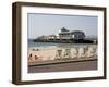 Deckchairs, Beach and Pier, Bournemouth, Dorset, England, United Kingdom, Europe-Rainford Roy-Framed Photographic Print