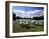 Deckchairs in Regents Park, London, England, United Kingdom-Adam Swaine-Framed Photographic Print