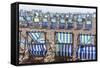 Deckchairs on the Beach at Beer, Devon, England, United Kingdom, Europe-Rob Cousins-Framed Stretched Canvas