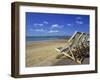 Deckchairs on the Promenade Overlooking Beach, West Cliff, Bournemouth, Dorset, England, UK-Pearl Bucknall-Framed Photographic Print