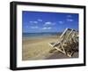 Deckchairs on the Promenade Overlooking Beach, West Cliff, Bournemouth, Dorset, England, UK-Pearl Bucknall-Framed Photographic Print